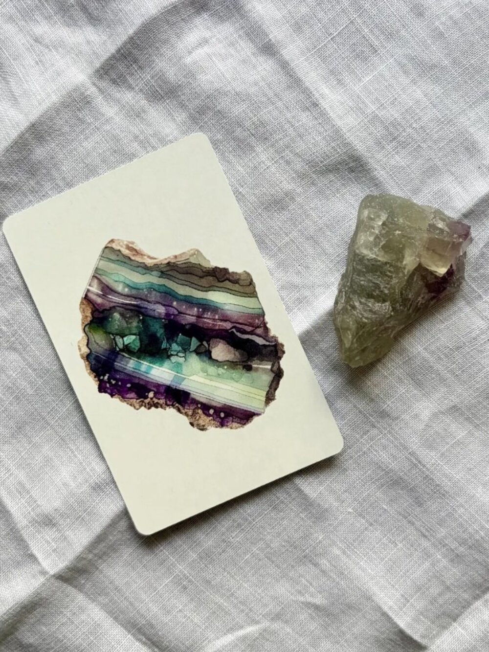 Raw Natural Rainbow Fluorite Crystal